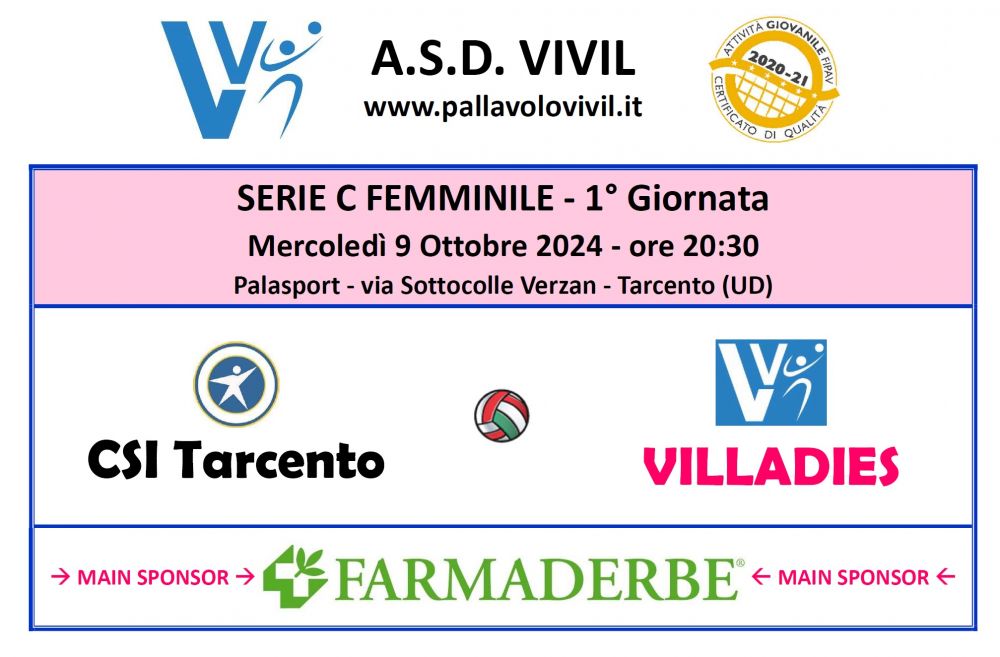 Csi Tarcento-VILLADIES Farmaderbe