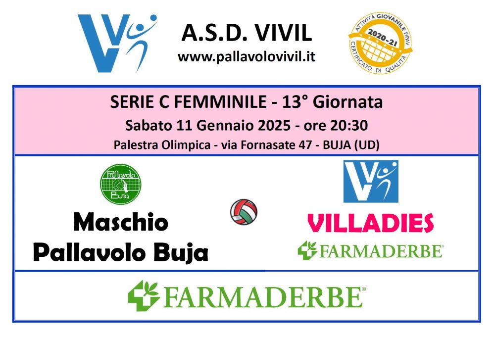 Pallavolo Buja-VILLADIES FARMADERBE