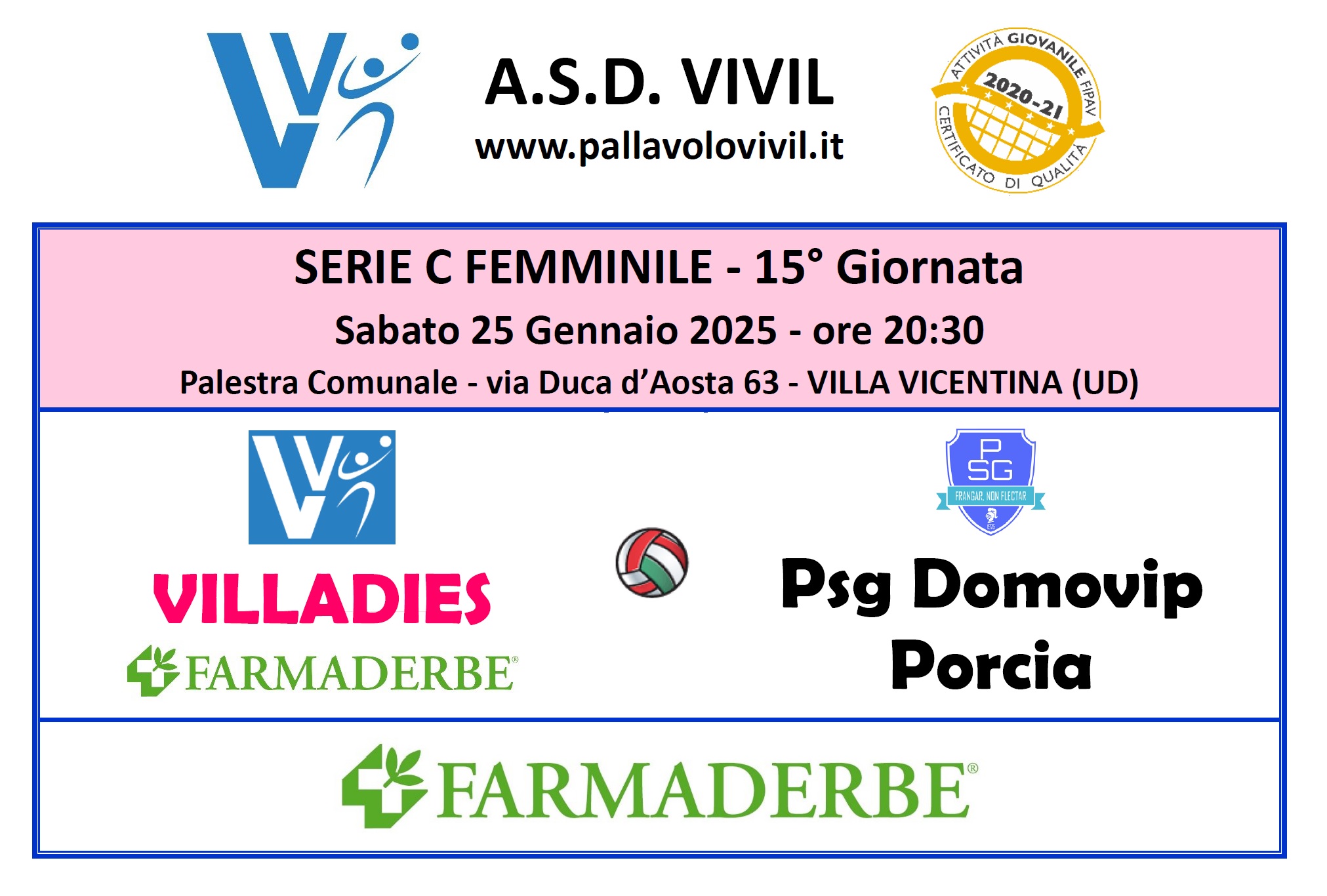 VILLADIES FARMADERBE-Psg Domovip Porcia