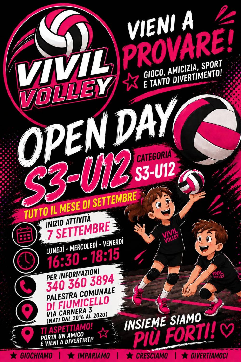 Volantino Open Day settembre 2026